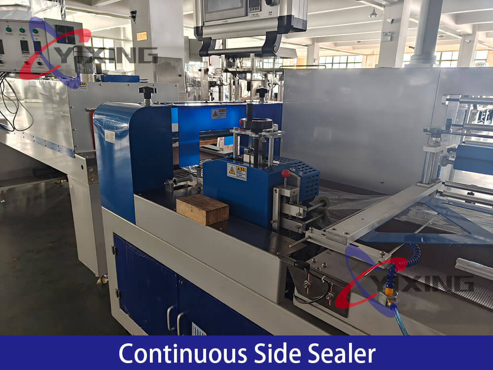 High Speed L bar Shrink Wrap Machine Continuous Side Sealer